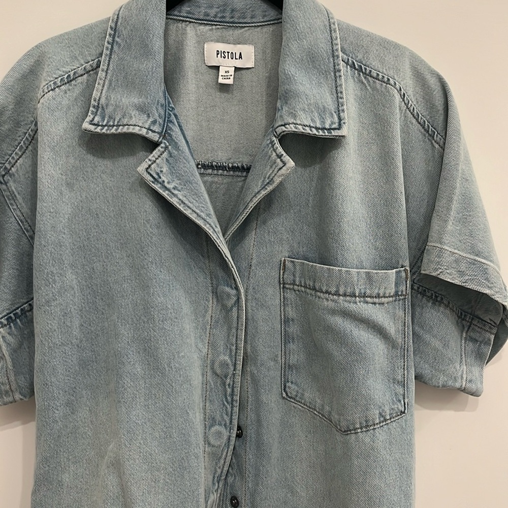 NWOT pistola Oversized Denim Shirt